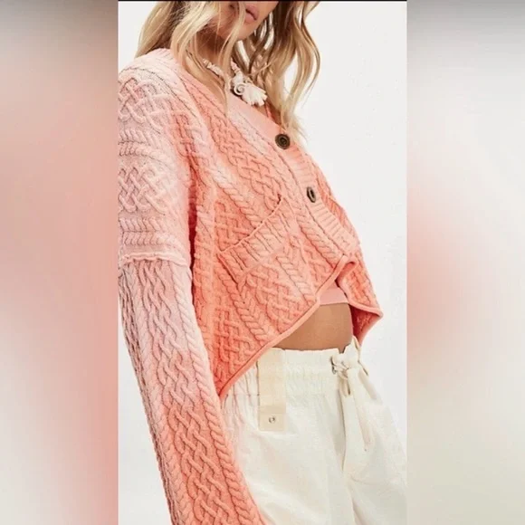 Free People Washed Ashore Cardi NWT - Picture 2 of 5